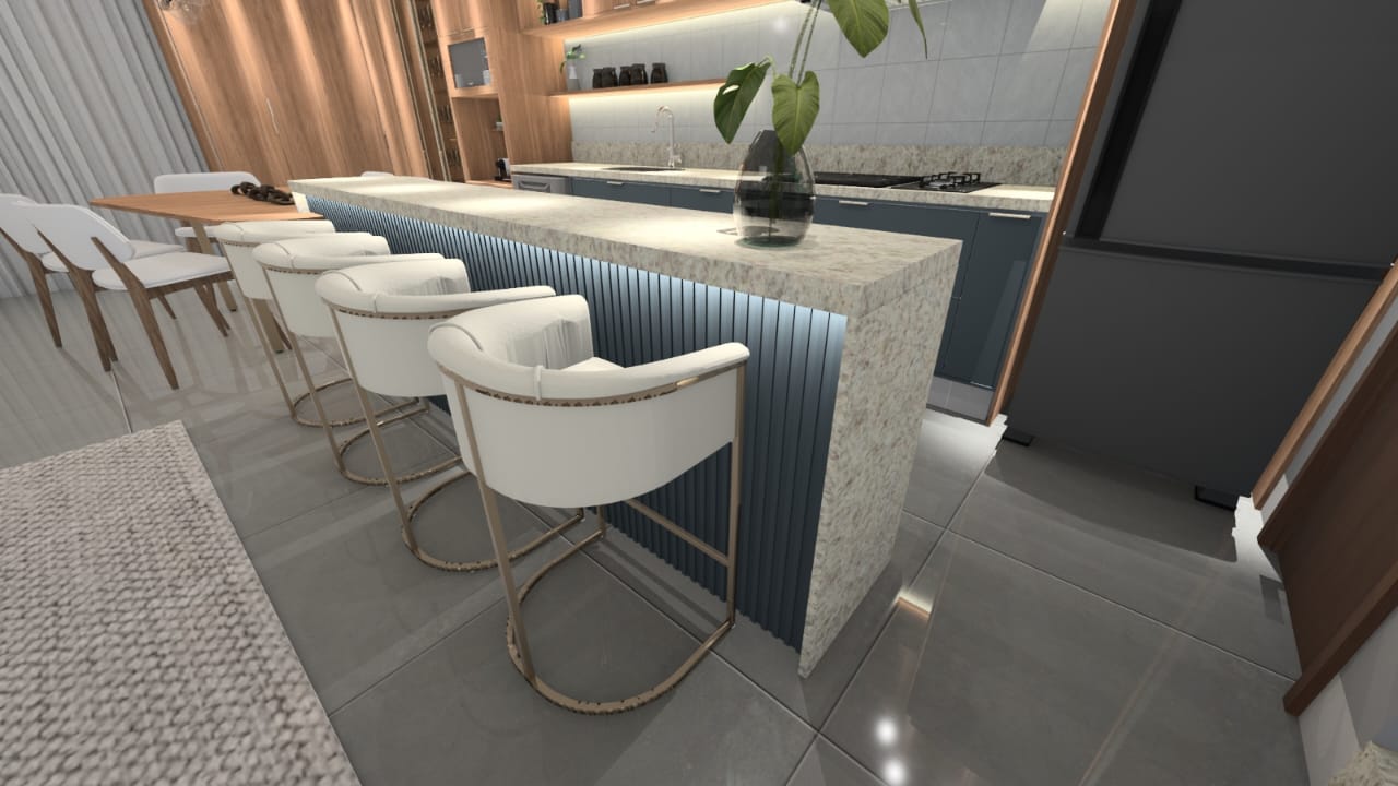 Bancada com Banquetas Premium