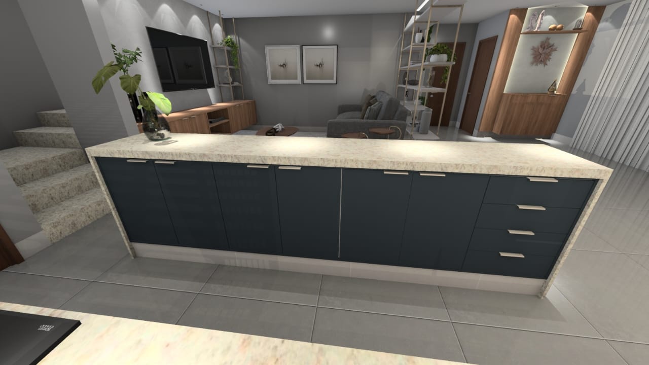 Cozinha Integrada com Sala